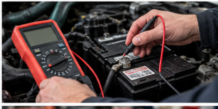 Battery and electrical system testing with a meter
